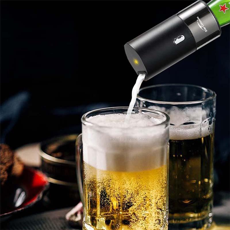 Portable Electric Beer Dispensers 40000 Times/s Ultrasonic Vibration Special Purpose For Bottled &amp; Canned Beer Foam Machine - YOURISHOP.COM