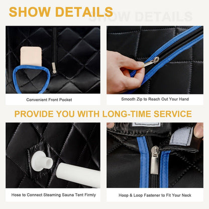 Portable Personal Steam Sauna Spa BA7634US with 3L Blast-proof Steamer Chair - YOURISHOP.COM