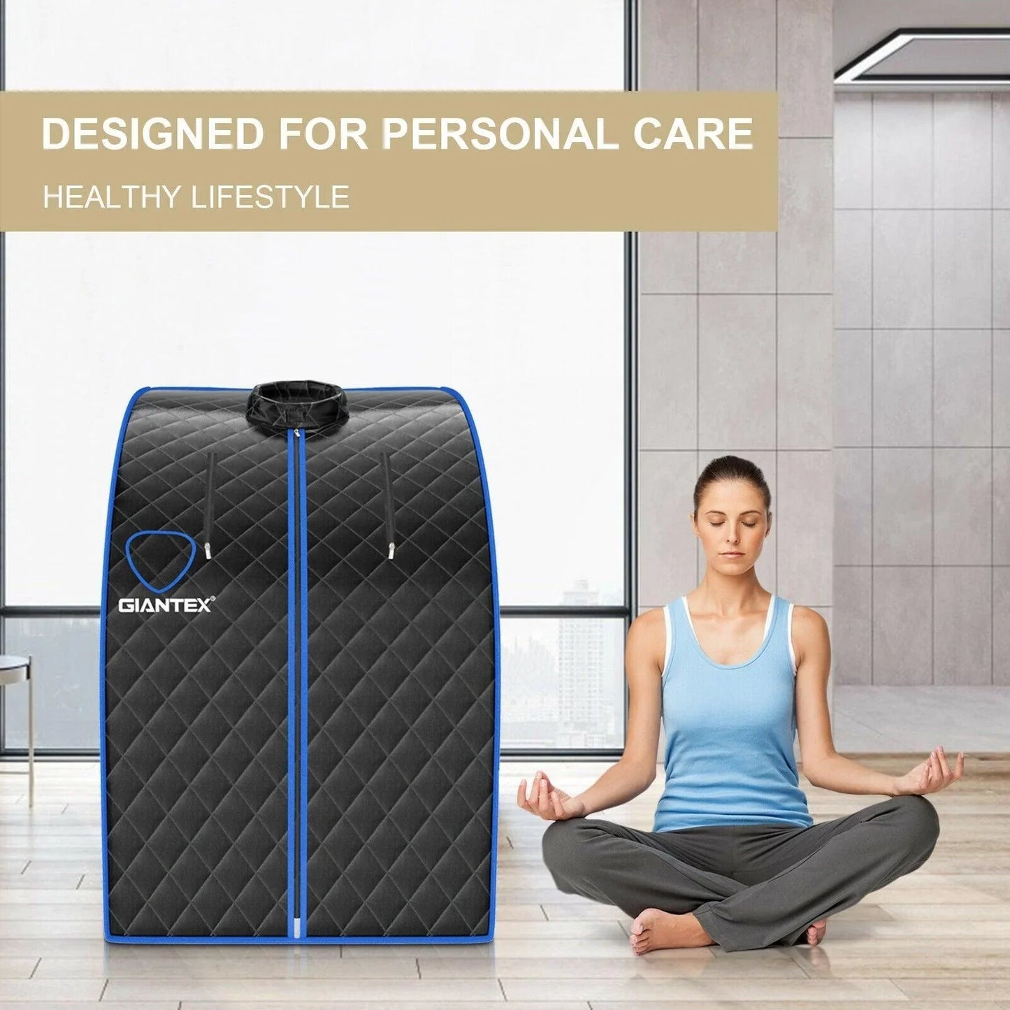 Portable Personal Steam Sauna Spa BA7634US with 3L Blast-proof Steamer Chair - YOURISHOP.COM
