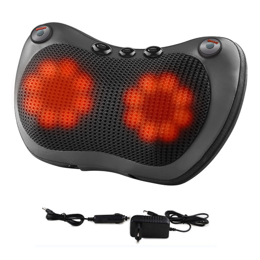 Relax Massage Pillow Electric Magnet Head Shoulder Back Heating Kneading Infrared therapy pillow shiatsu Neck Massager - YOURISHOP.COM