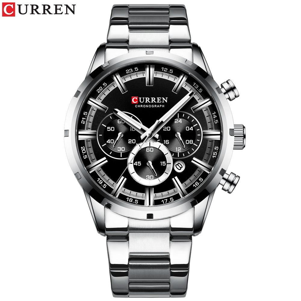 Relogio Masculino CURREN Hot Fashion Mens Watches Top Brand Luxury Wrist Watch Quartz Clock Watch Men Waterproof Chronograph - YOURISHOP.COM