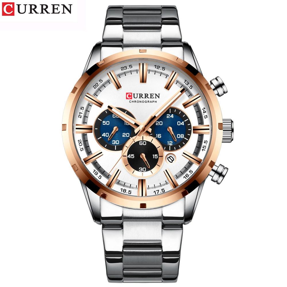 Relogio Masculino CURREN Hot Fashion Mens Watches Top Brand Luxury Wrist Watch Quartz Clock Watch Men Waterproof Chronograph - YOURISHOP.COM