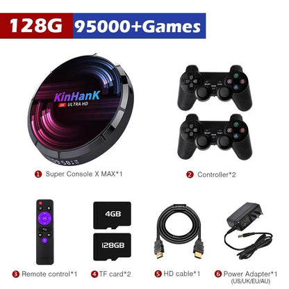 Retro WiFi Video Game Consoles Super Console X Max H96 For SS/PSP/PS1/DC/N64 With 114000+ Classic Games 4K HD Mini TV Game Box - YOURISHOP.COM
