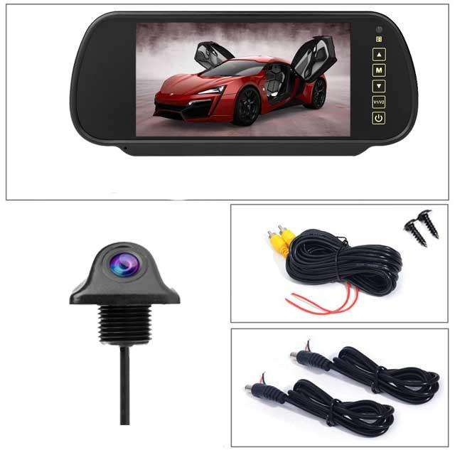 Reverse Parking System 7 inch TFT LCD Screen Car Monitor Rearview Backup Mirror with Night Vision Rearview Camera - YOURISHOP.COM