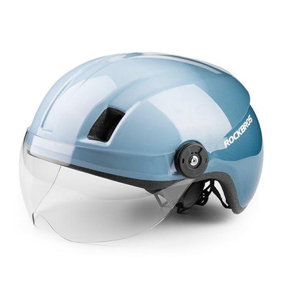 ROCKBROS Electric Bicycle Helmet Men Women MTB Road Bike Helmet With Goggles Motercycle Safety Helmet Protection Cycling Helmet - YOURISHOP.COM