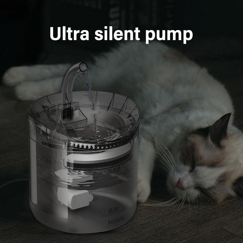 ROJECO Cat Water Fountain Automatic Pet Water Dispenser Pet Smart Drinker For Cats Auto Sensor Cat Drinking Fountain Accessories - YOURISHOP.COM