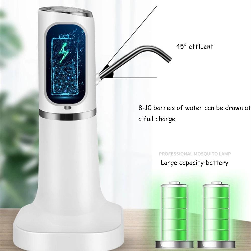 saengQ Water Pump Dispenser Water Bottle Pump Mini Barreled Water Electric Pump USB Charge Automatic Portable Bottle Switch - YOURISHOP.COM