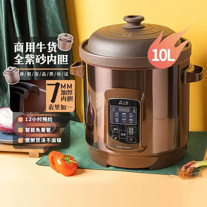 SANYUAN Stew Pot TDG100-SA1,Soup Pot,Purple Clay Inner Pot,10L - YOURISHOP.COM