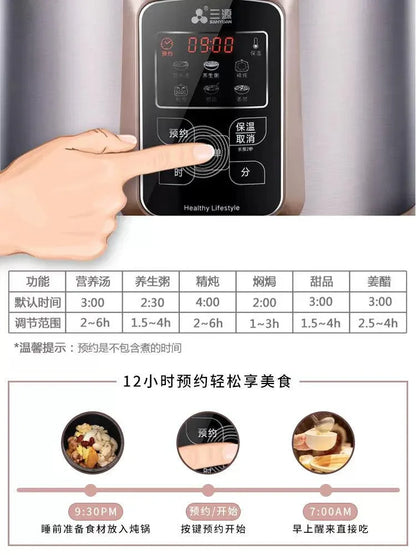 SANYUAN Stew Pot TDG100-SA1,Soup Pot,Purple Clay Inner Pot,10L - YOURISHOP.COM