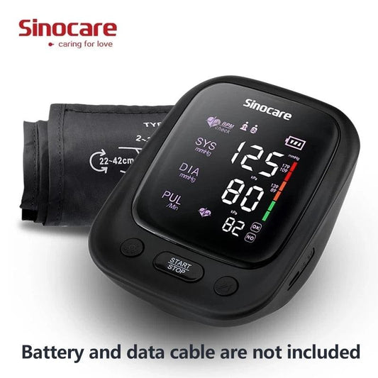 Sinocare Blood Pressure Monitor Digital electronic sphygmomanomet Automatic BP Machine Heart Rate Pulse Monitor long Cuff - YOURISHOP.COM