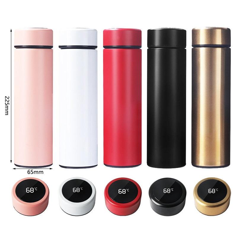 smart digital water bottle keeps cold and heat thermal bottle Stainless Steel Thermos for baby children kids terms - YOURISHOP.COM