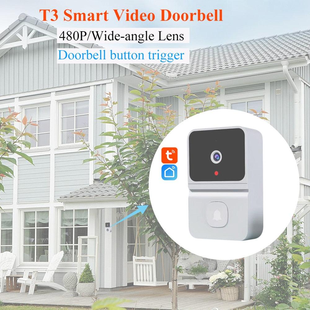 Smart Home Video Intercom WIFI Infrared Night Vision Outdoor Home Security Alarm Camera 480P Monito Wireless button Doorbell - YOURISHOP.COM