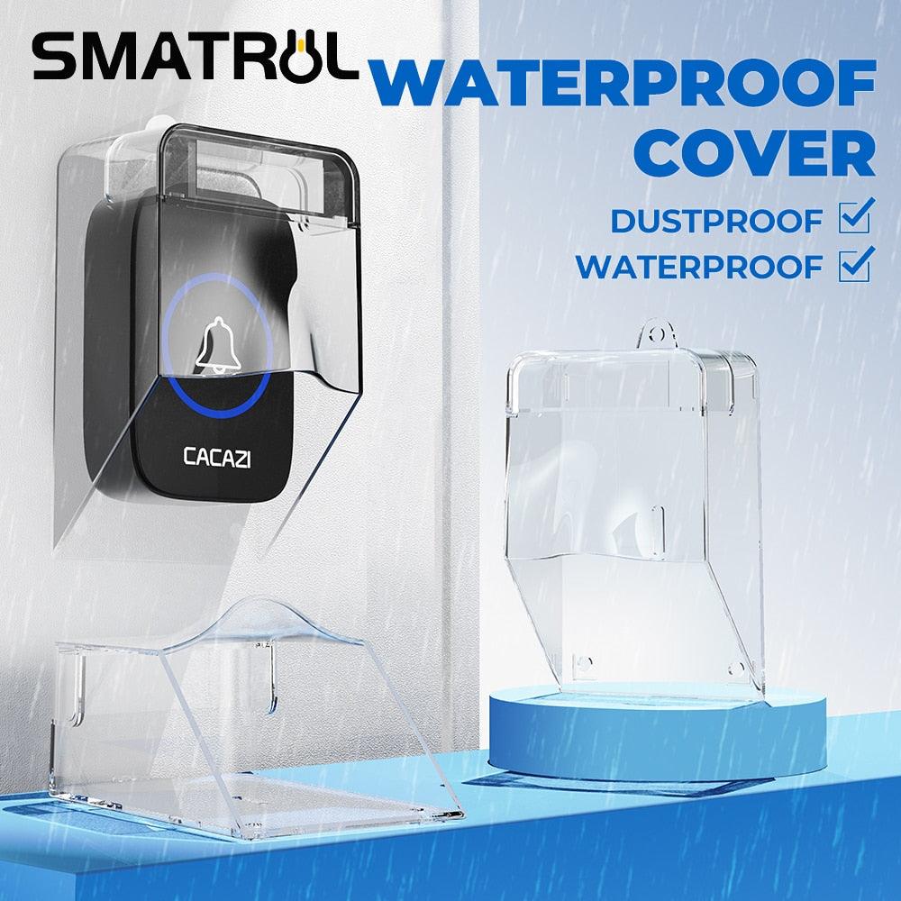 SMATRUL Waterproof Cover For Wireless Doorbell Smart Door Bell Ring Chime Button Transparent Waterproof Home CACAZI - YOURISHOP.COM