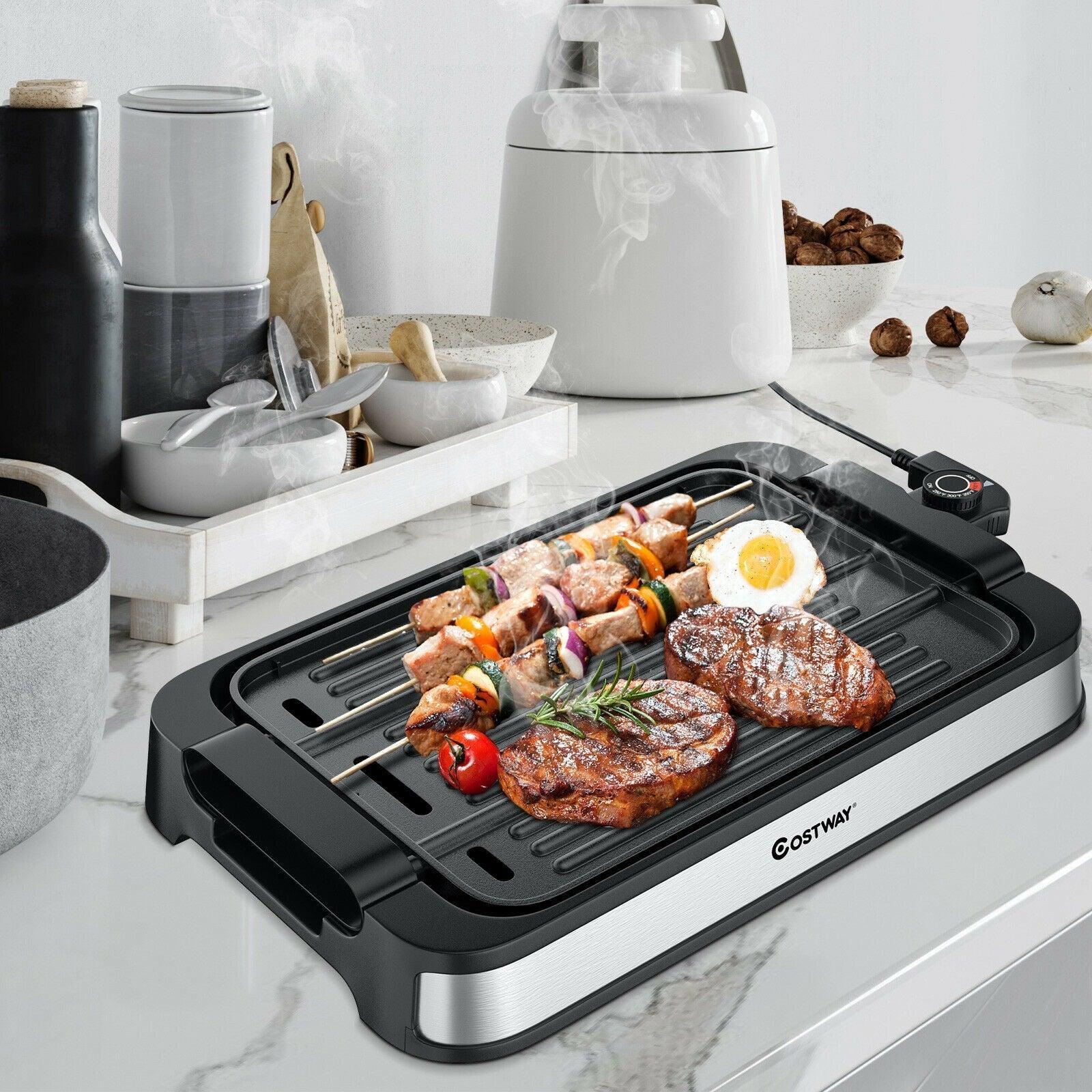 Smokeless Indoor Grill EP24926US,Electric Griddle with Non-stick Cooking Plate,1500W - YOURISHOP.COM