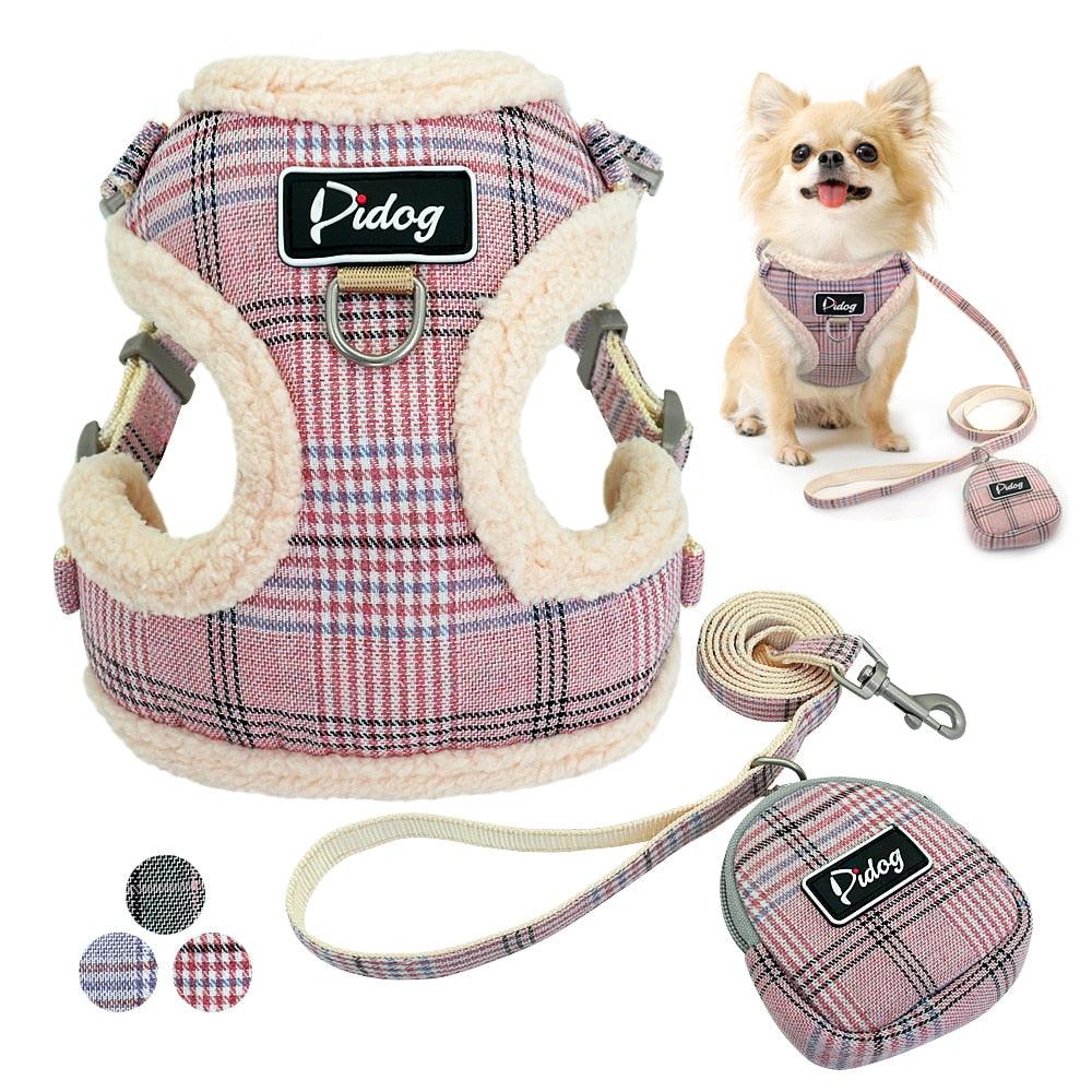 Soft Pet Dog Harnesses Vest No Pull Adjustable Chihuahua Puppy Cat Harness Leash Set For Small Medium Dogs Coat Arnes Perro - YOURISHOP.COM
