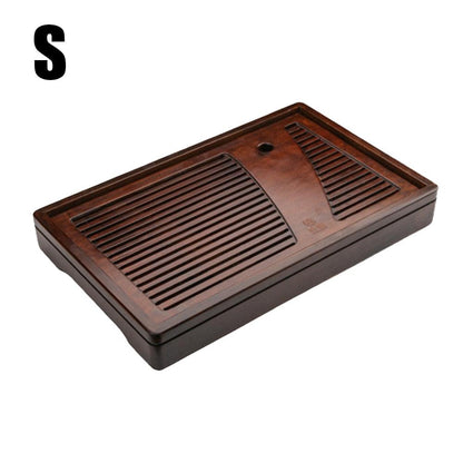 Solid Wood Tea Board Bamboo Tea Tray With Water Torage Drainage Tank Puer Tea Table Saucer Drawer Tray For Ceremony Teaware Tool - YOURISHOP.COM