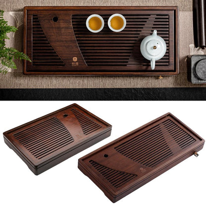 Solid Wood Tea Board Bamboo Tea Tray With Water Torage Drainage Tank Puer Tea Table Saucer Drawer Tray For Ceremony Teaware Tool - YOURISHOP.COM