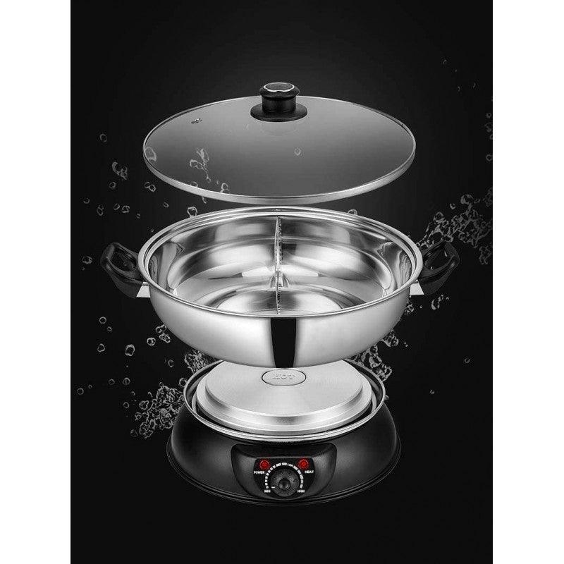 Sonya Hot Pot SYHS-30,Shabu Shabu Mongolian Electric Hot Pot With DIVIDER, 1500W 5L - YOURISHOP.COM
