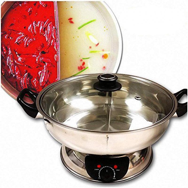 Sonya Hot Pot SYHS-30,Shabu Shabu Mongolian Electric Hot Pot With DIVIDER, 1500W 5L - YOURISHOP.COM