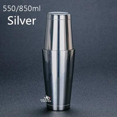Stainless Steel Cocktail Boston Bar Shaker: 2-piece Set: 18oz Unweighted &amp; 28oz - YOURISHOP.COM