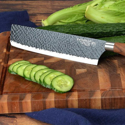 Stainless Steel Kitchen Knives Set Tools Forged Kitchen Knife Scissors Ceramic Peeler Chef Slicer Nakiri Paring Knife Gift Case - YOURISHOP.COM