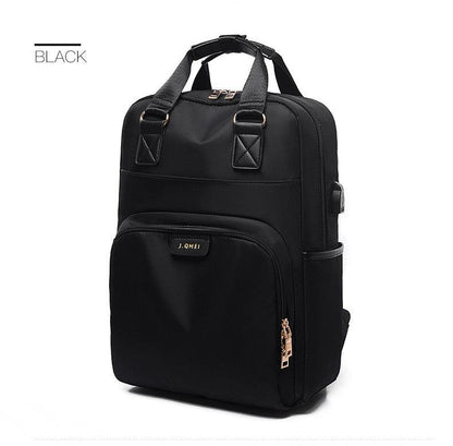 Stylish Waterproof Laptop Backpack 15.6 Women Fashion Backpack for girls Black Backpack Female large Bag 13 13.3 14 15 inch Pink - YOURISHOP.COM