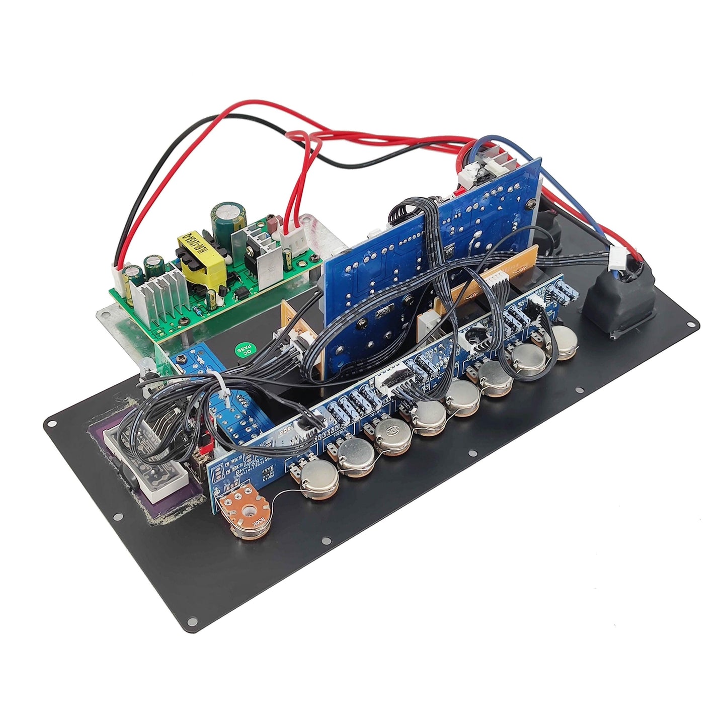 Super Quailty AC 12/110-220V Digital Bluetooth Stereo 150W Amplifier Board for 6-18 Inch Speaker Guitar Input Mic with Screen - YOURISHOP.COM