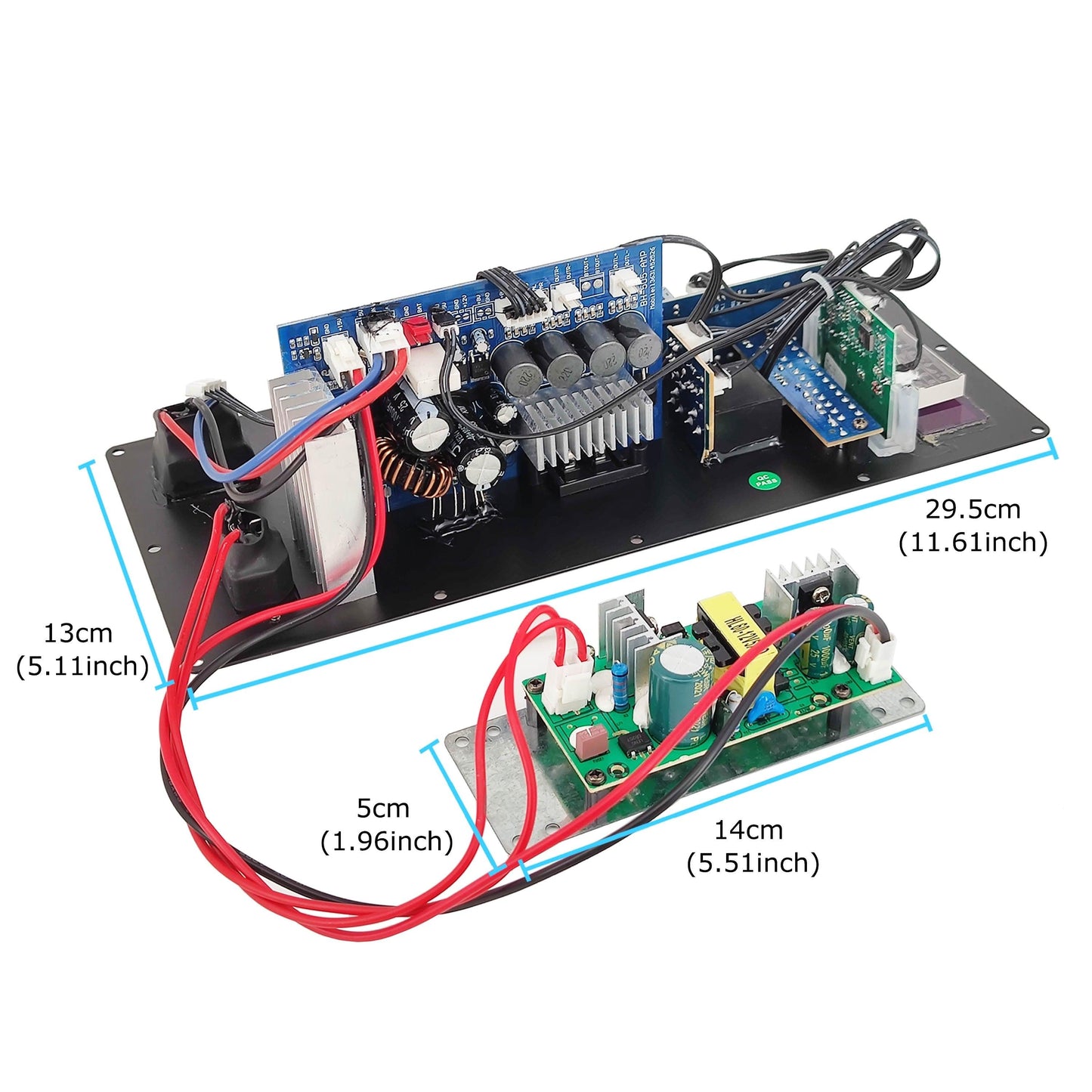 Super Quailty AC 12/110-220V Digital Bluetooth Stereo 150W Amplifier Board for 6-18 Inch Speaker Guitar Input Mic with Screen - YOURISHOP.COM