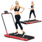SuperFit Folding Treadmill SP37513 with Remote Control and LED Display，2-in-1 - YOURISHOP.COM