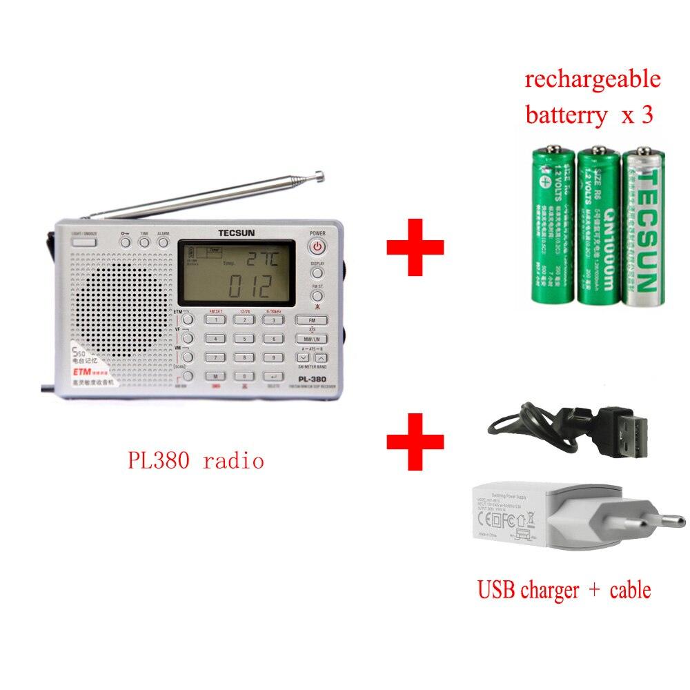 Tecsun PL-380 Full Band Radio Digital Demodulation Stereo PLL Portable Radio FM /LW/SW/MW DSP Receiver Radio AM - YOURISHOP.COM