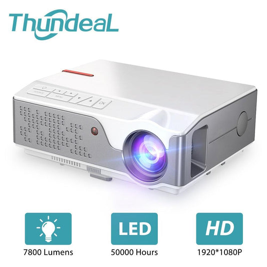 ThundeaL Full HD Projector Native 1920 x 1080P Projector TD96 Baisc Beamer Home Theater 2K 4K TV Video Big Screen 3D Proyector - YOURISHOP.COM