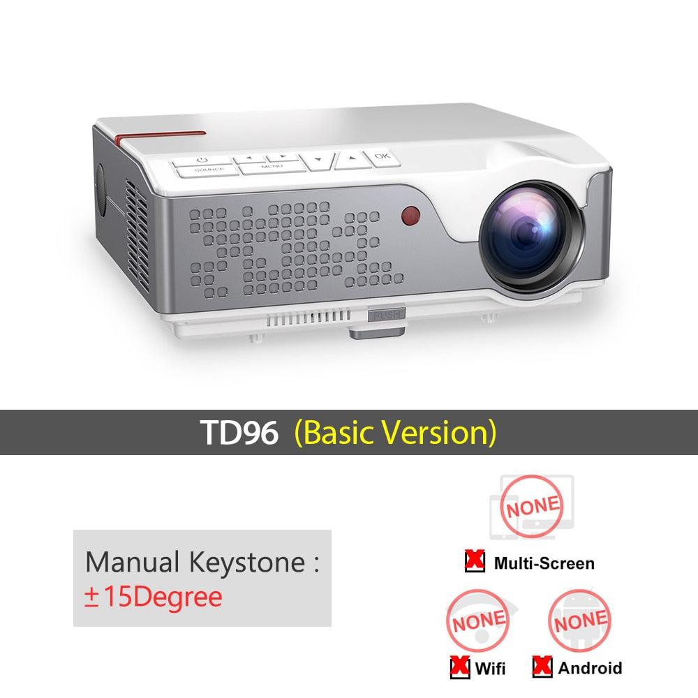 ThundeaL Full HD Projector Native 1920 x 1080P Projector TD96 Baisc Beamer Home Theater 2K 4K TV Video Big Screen 3D Proyector - YOURISHOP.COM