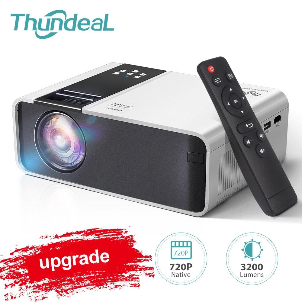 ThundeaL HD Mini Projector TD90 Native 1280 x 720P LED WiFi Projector Home Theater Cinema 3D Smart 2K 4K Video Movie Proyector - YOURISHOP.COM