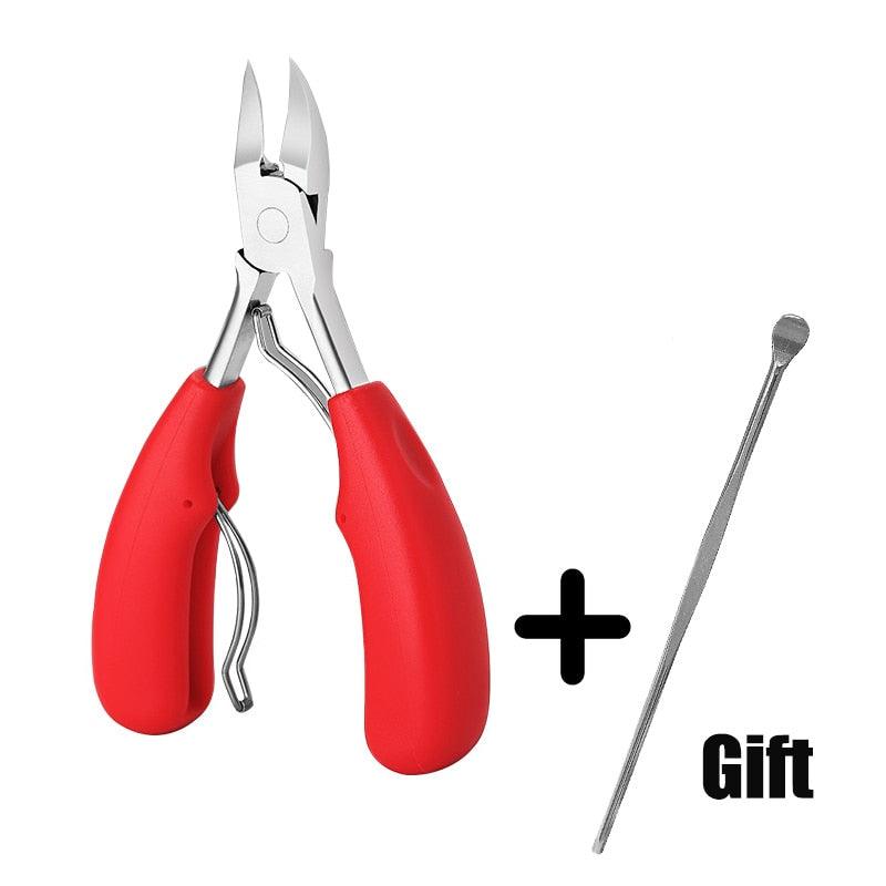 Toe Nail Clippers Remove Dead Skin Nail Correction Nippers Ingrown Toenail Cuticle Scissor Edge Cutter Thick Pedicure Care Tool - YOURISHOP.COM