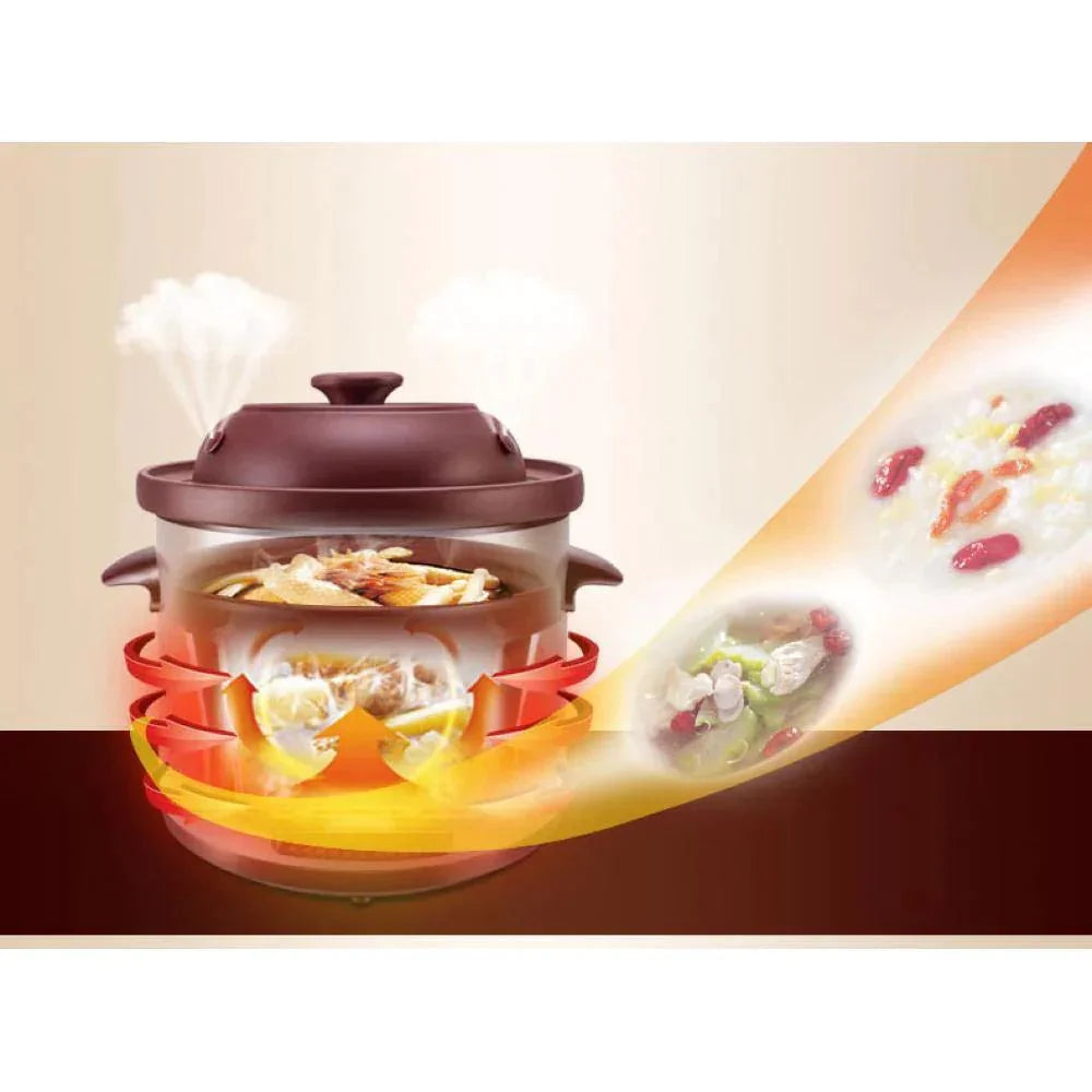 Tonze Electric Cooker DGD40-40SWD, Purple Clay inner pot, 500W, 4L - YOURISHOP.COM