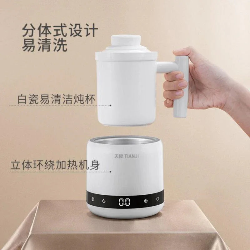 Tonze Mini Ceramic Stewed Health Cup DGD06-06BD Fully Automatic Multi-function Smart Appointment 600ml - YOURISHOP.COM