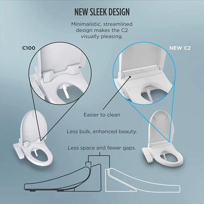 TOTO Washlet C2,Electronic Toilet Seat with PREMIST and EWATER+ Wand Cleaning - YOURISHOP.COM