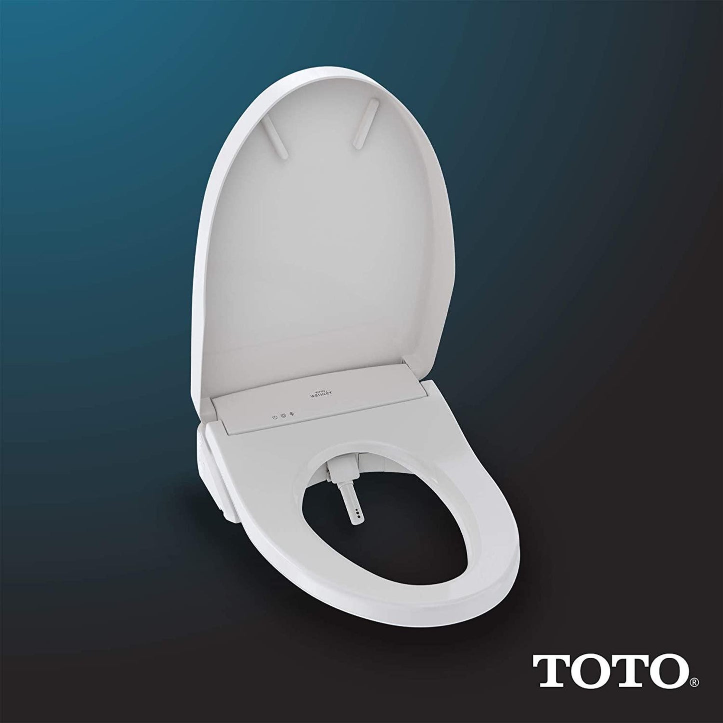 TOTO Electronic Bidet S550E, Toilet Seat with Cleansing Warm, Nightlight, Auto Open and Close Lid, Instantaneous Water Heating, and EWATER+, Contemporary, Cotton White