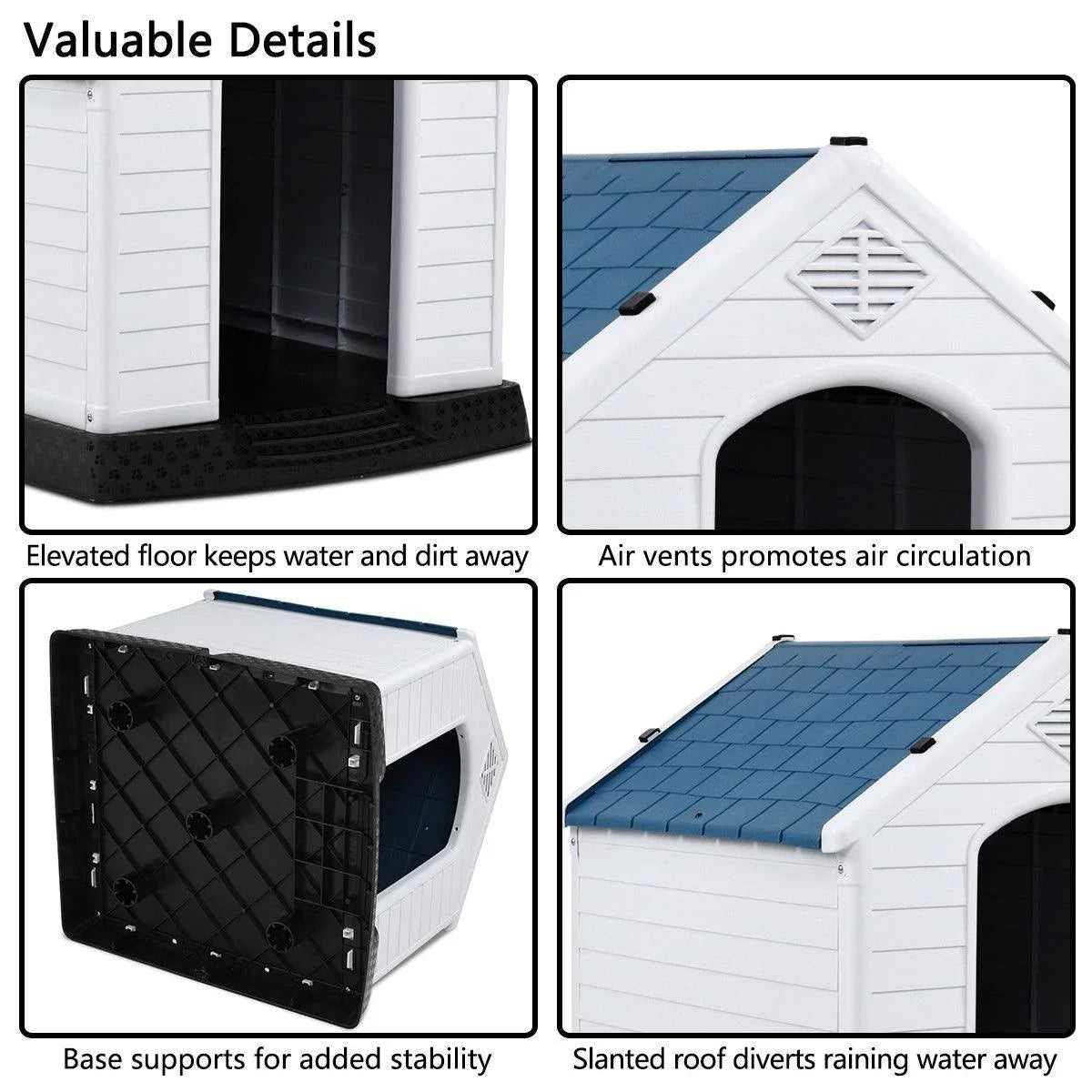 Ventilate Pet Puppy House PS7065,Plastic Waterproof,Easy To Clean - YOURISHOP.COM