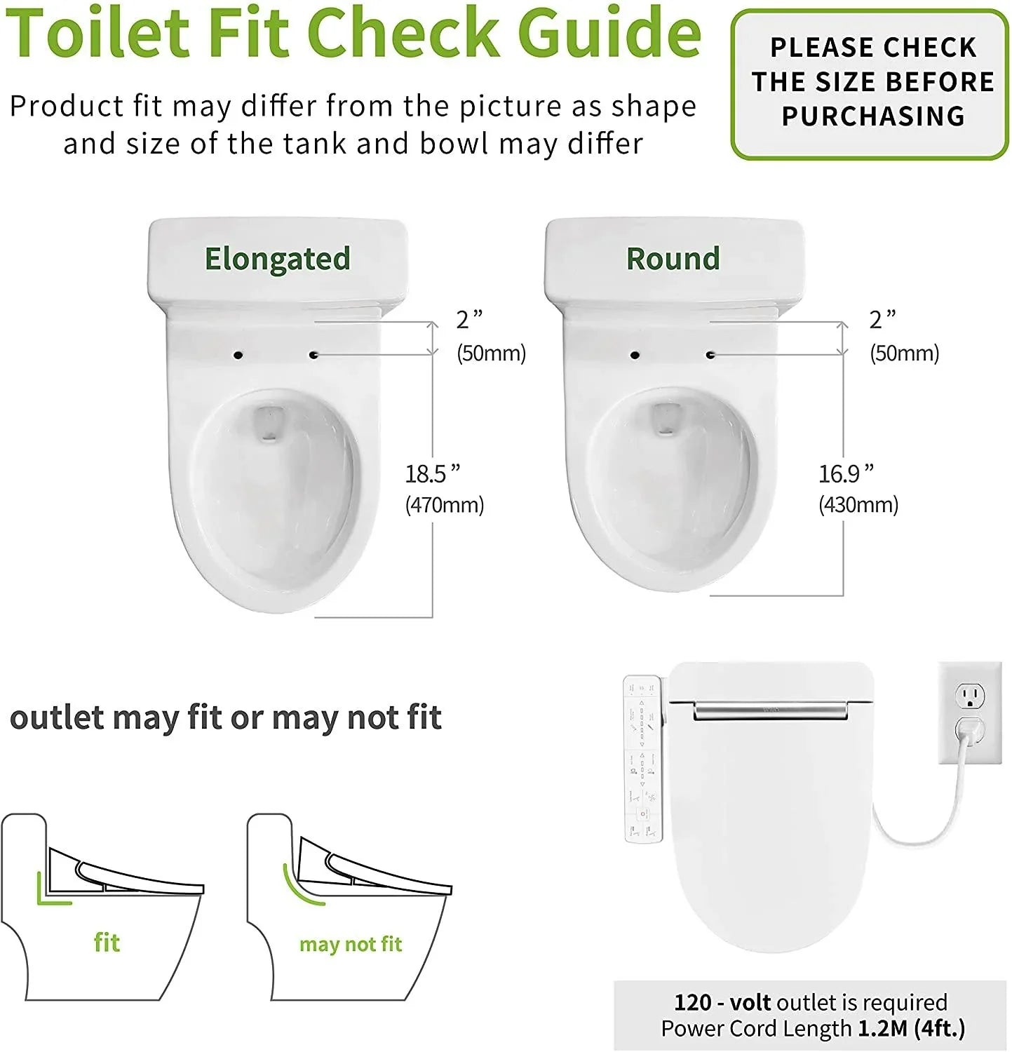 VOVO Electronic Bidet VB-6000S, Made in Korea, LED Nightlight Full Stainless Nozzle, Heated Seat, Warm Dry and Water - YOURISHOP.COM