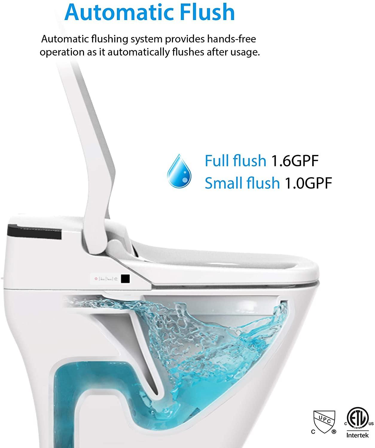 VOVO STYLEMENT TCB-090SA Bidet Toilet with Auto Open/Close Lid, Auto Dual Flush, Heated Seat, Warm Water and Dry, Made in Korea - YOURISHOP.COM