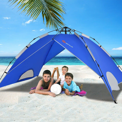 Waterproof Camping Tent GP11624，2-in-1 4 Person Instant Pop-up Tent - YOURISHOP.COM