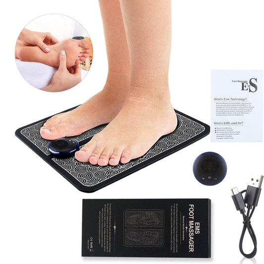Wholesale Foot Massage EMS Physiotherapy Multi-directional Electric Muscle Stimulator Contraction Promote Blood Circulation USB - YOURISHOP.COM
