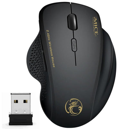 Wireless Mouse Ergonomic Computer Mouse PC Optical Mause with USB Receiver 6 buttons 2.4Ghz Wireless Mice 1600 DPI For Laptop - YOURISHOP.COM
