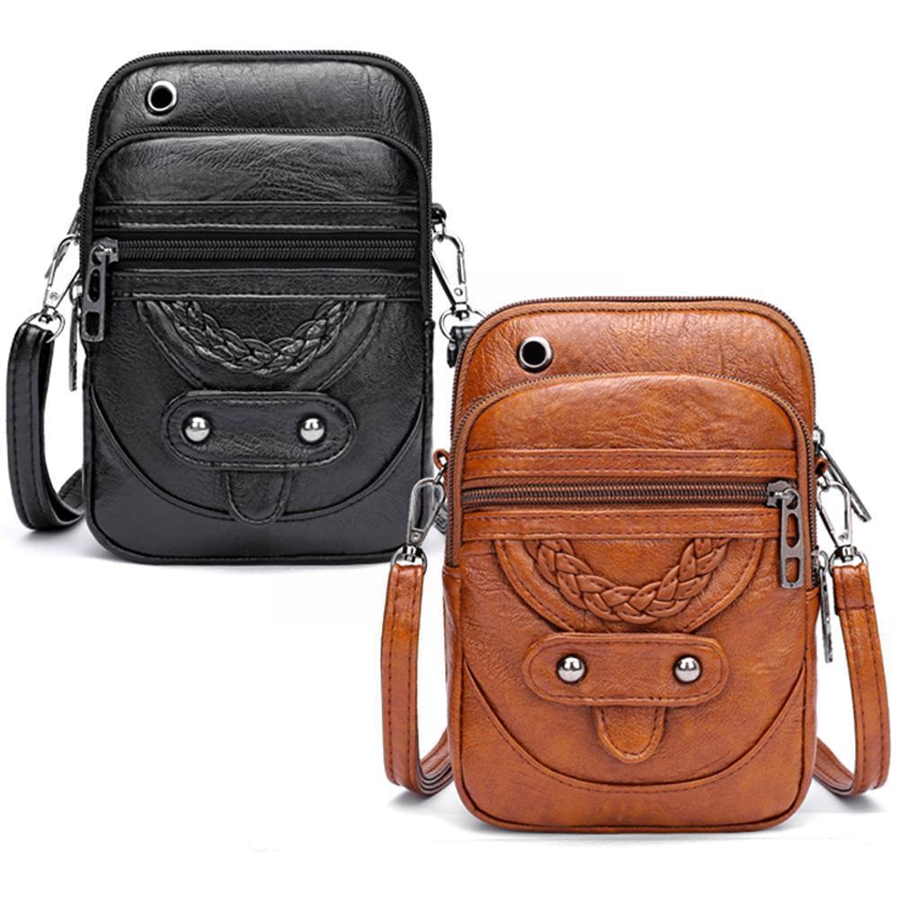 Women Leather Wallet Straps Shoulder Bag Large Mobile Tote With Card Phone Arrival Pockets Bag Holder - YOURISHOP.COM