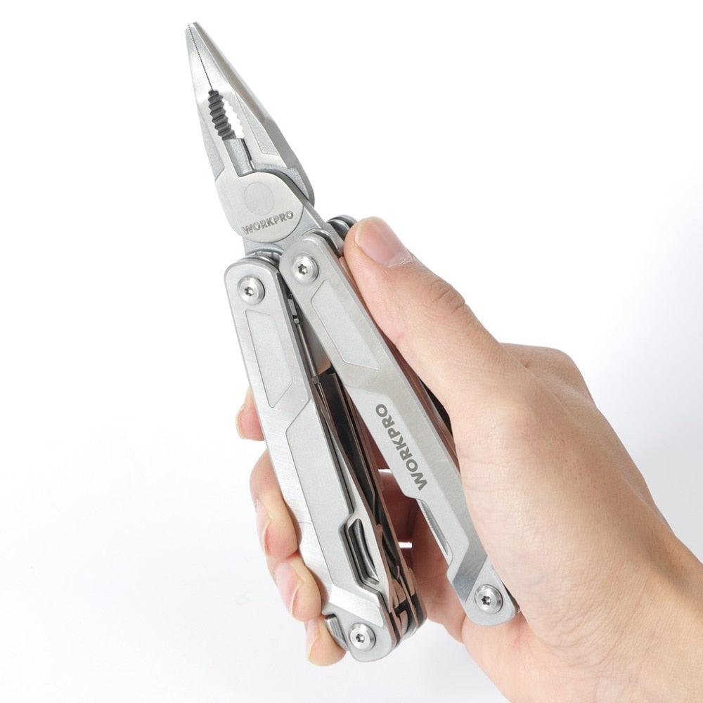 WORKPRO 16 in1 Multifunctional Plier Multi Tools Stainless Steel Plier Outdoor Camping Tool - YOURISHOP.COM
