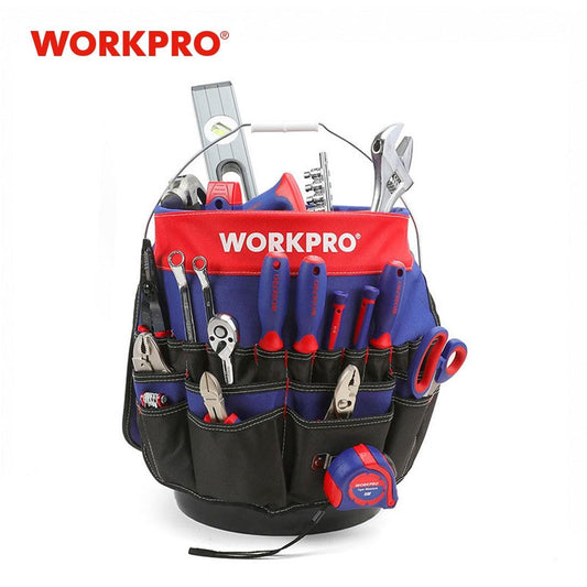 WORKPRO 5 Gallon Bucket Tool Organizer Bucket Boss Tool Bag with 51 Pockets Fits to 3.5-5 Gallon Bucket (Tools Excluded) - YOURISHOP.COM