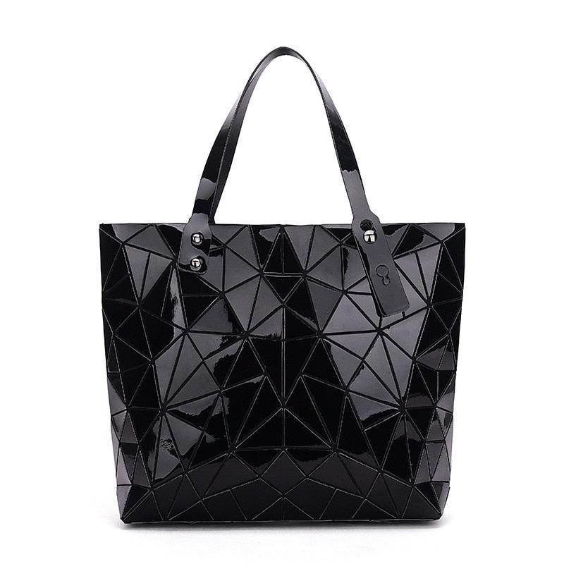 WSYUTUO Handbag Female Folded Ladies Geometric Plaid Bag Fashion Casual Tote Women Handbag Shoulder Bag - YOURISHOP.COM