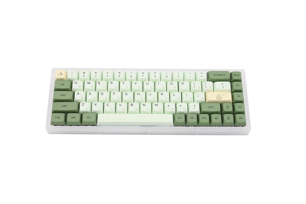 XDA V2 matcha green tea Dye Sub Keycap Set thick PBT for keyboard gh60 poker 87 tkl 104 ansi xd64 bm60 xd68 xd84 xd96 Japanese - YOURISHOP.COM