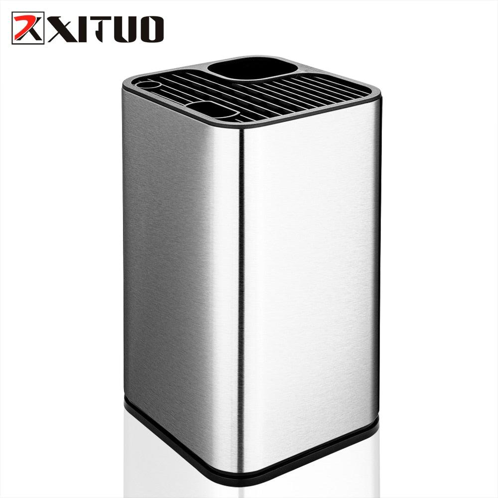 XITUO Stainless Steel Knife Holder Kitchen Stand Holder Multi-tool High Quality Storage Tool For Damascus Chef Knife Meat Knife - YOURISHOP.COM